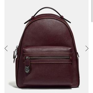 Coach campus backpack ox blood.